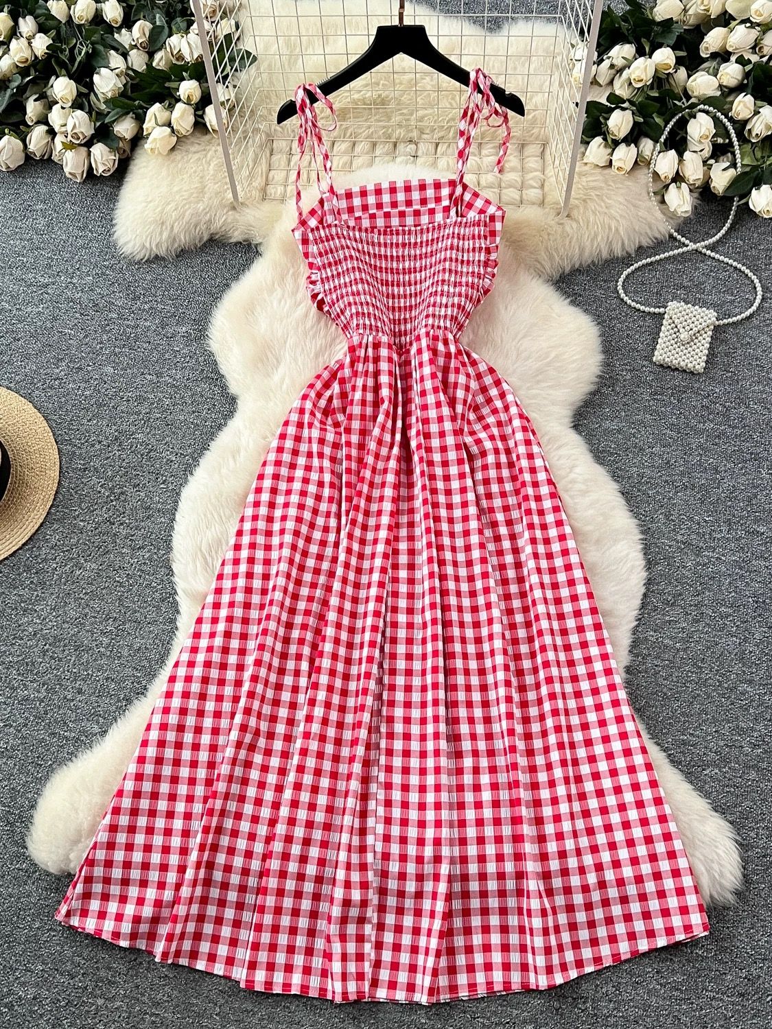 Always extra check dress CD317 image