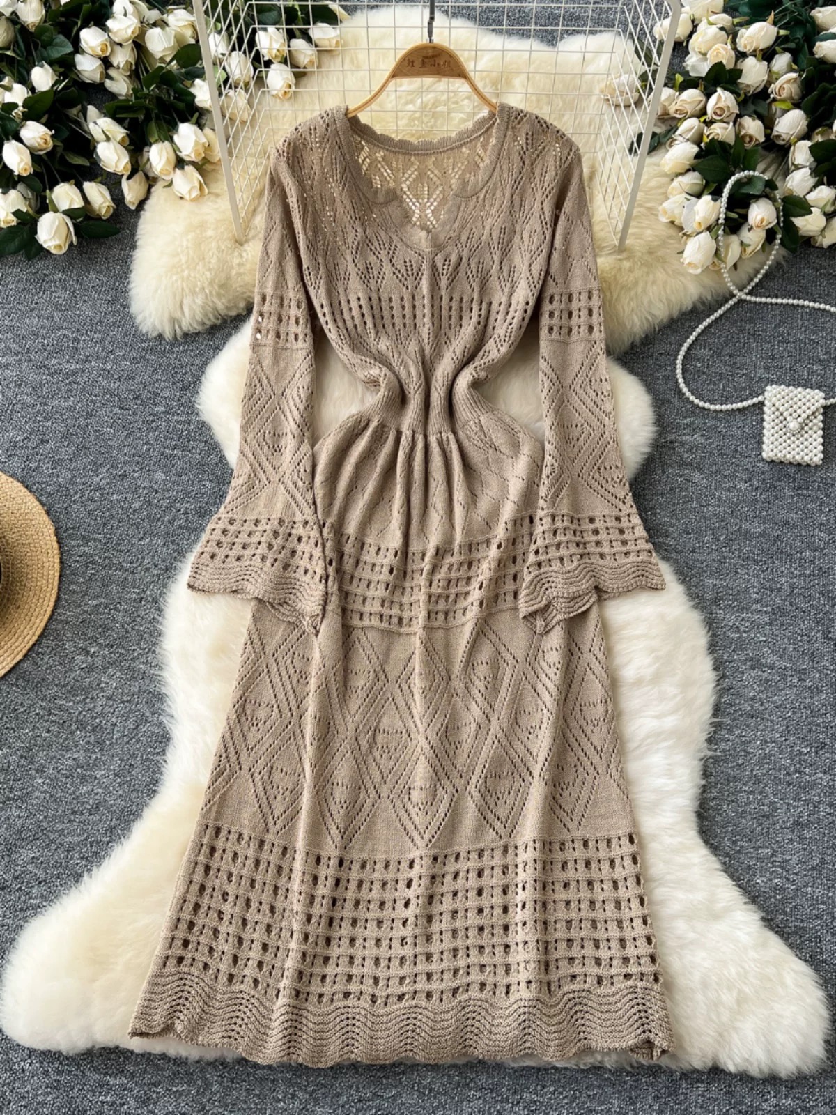 Your new addiction knitted dress & camisole KD334 image