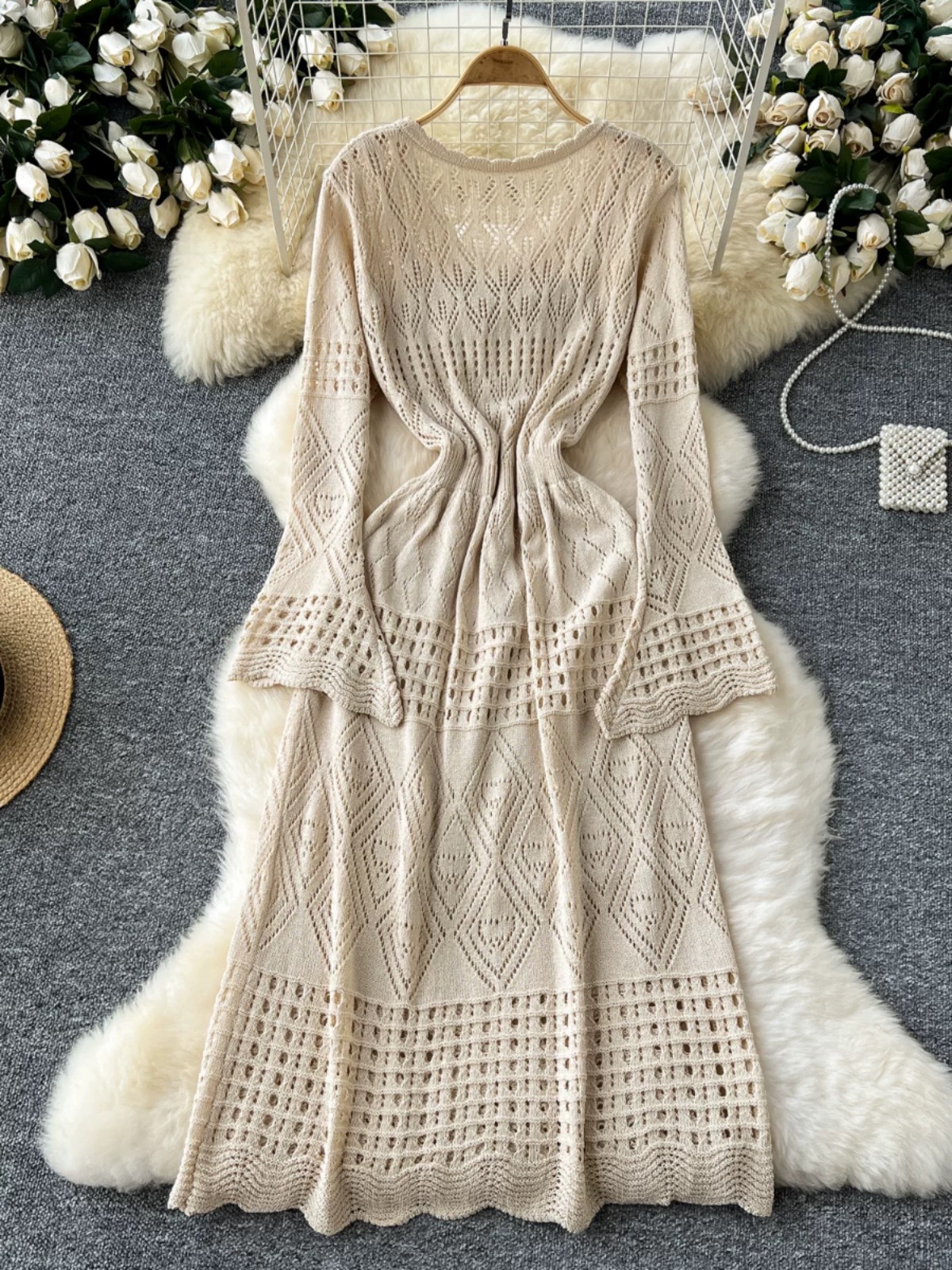 Your new addiction knitted dress & camisole KD334 image