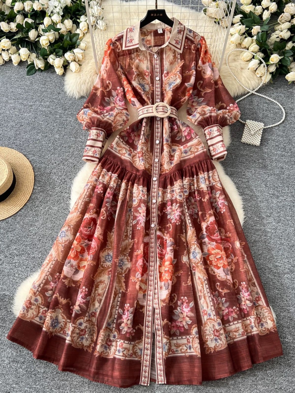 What I wanted print dress ED171 image