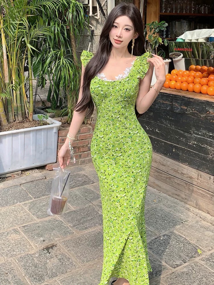 Floral eclipse dress CD312