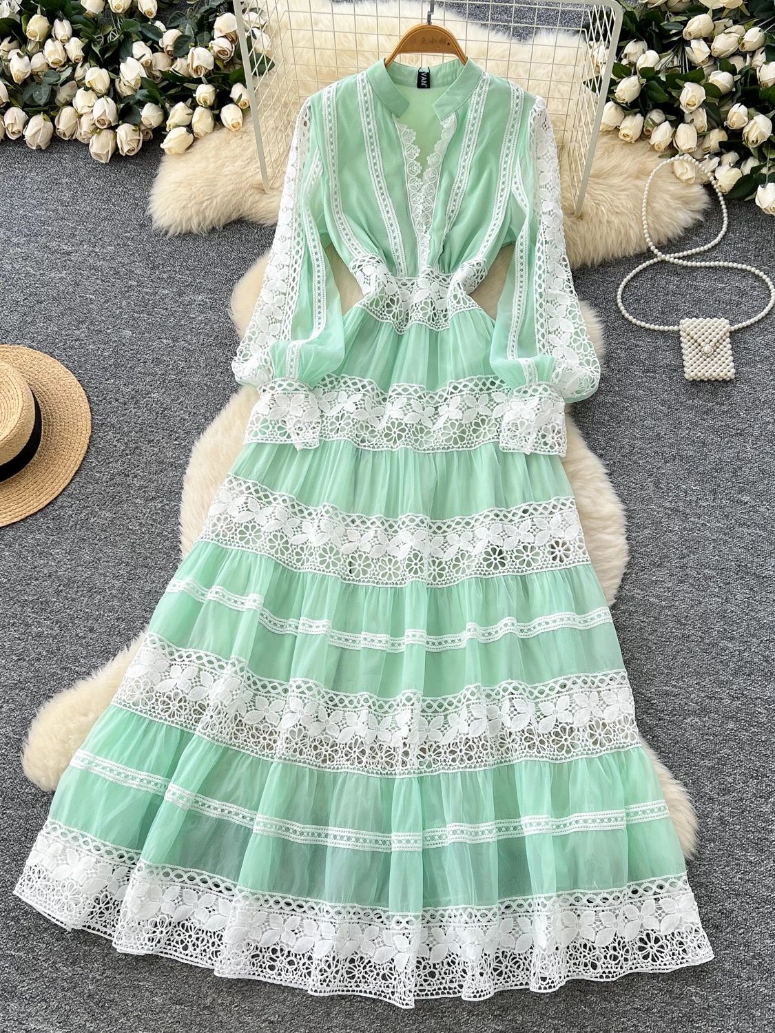 Slay row lace dress FD1511 image