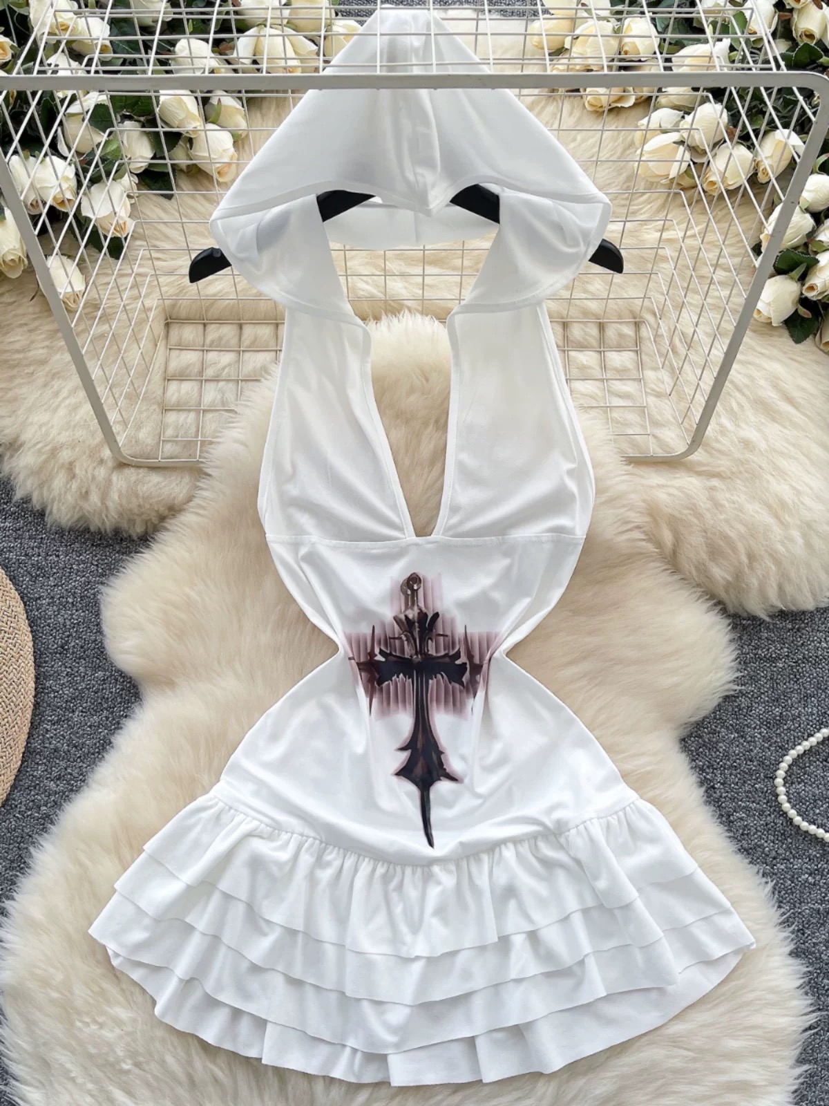 Solid abstract Halloween dress CD907