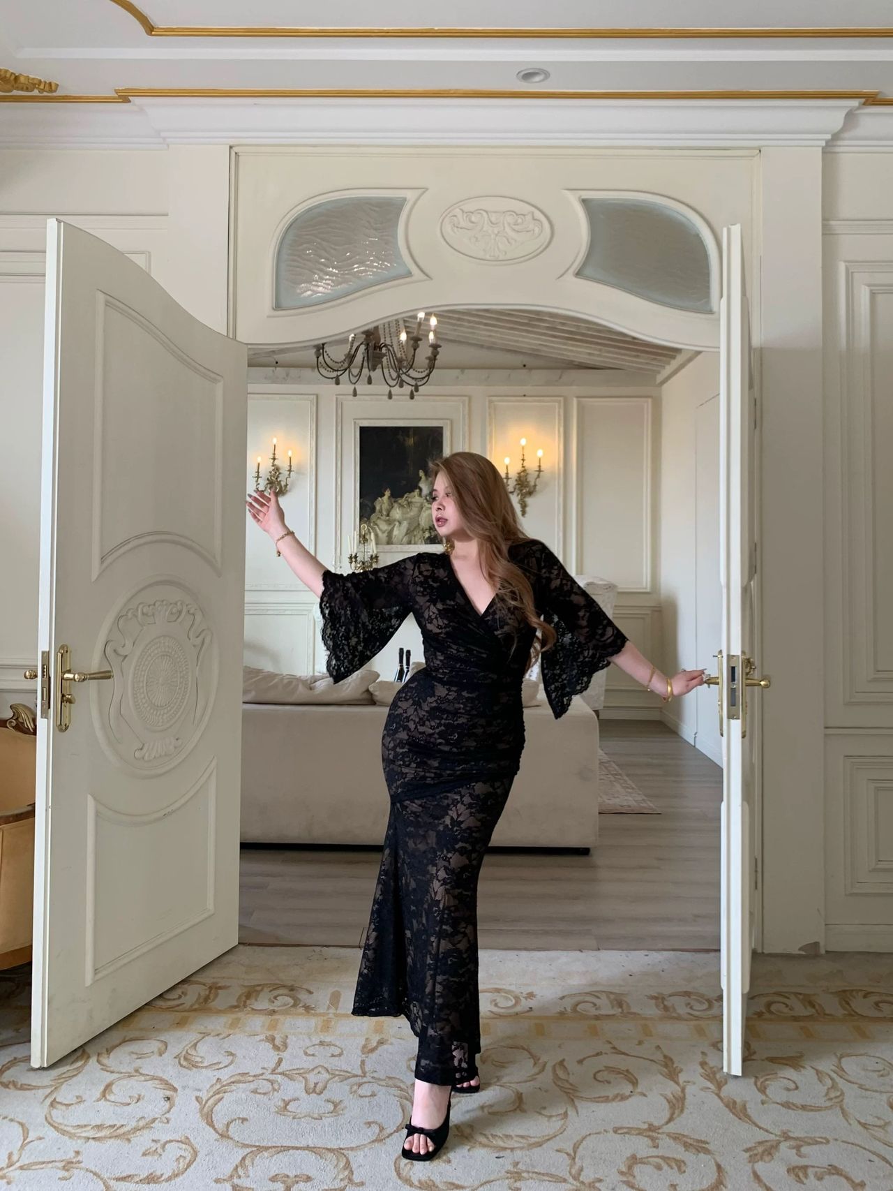 Perfect moment lace dress CD657 image