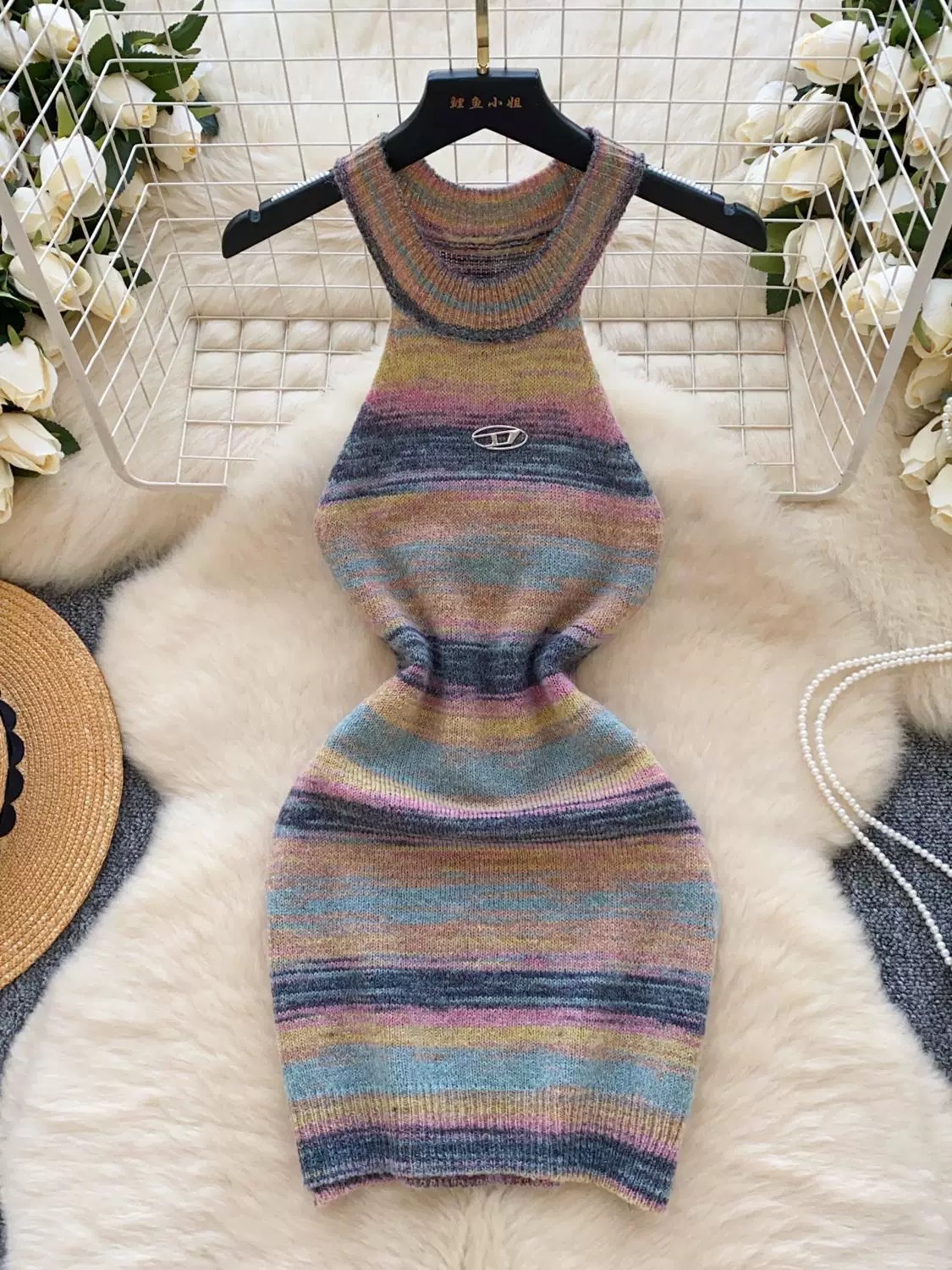 Mystical girl plaid dress KBC204