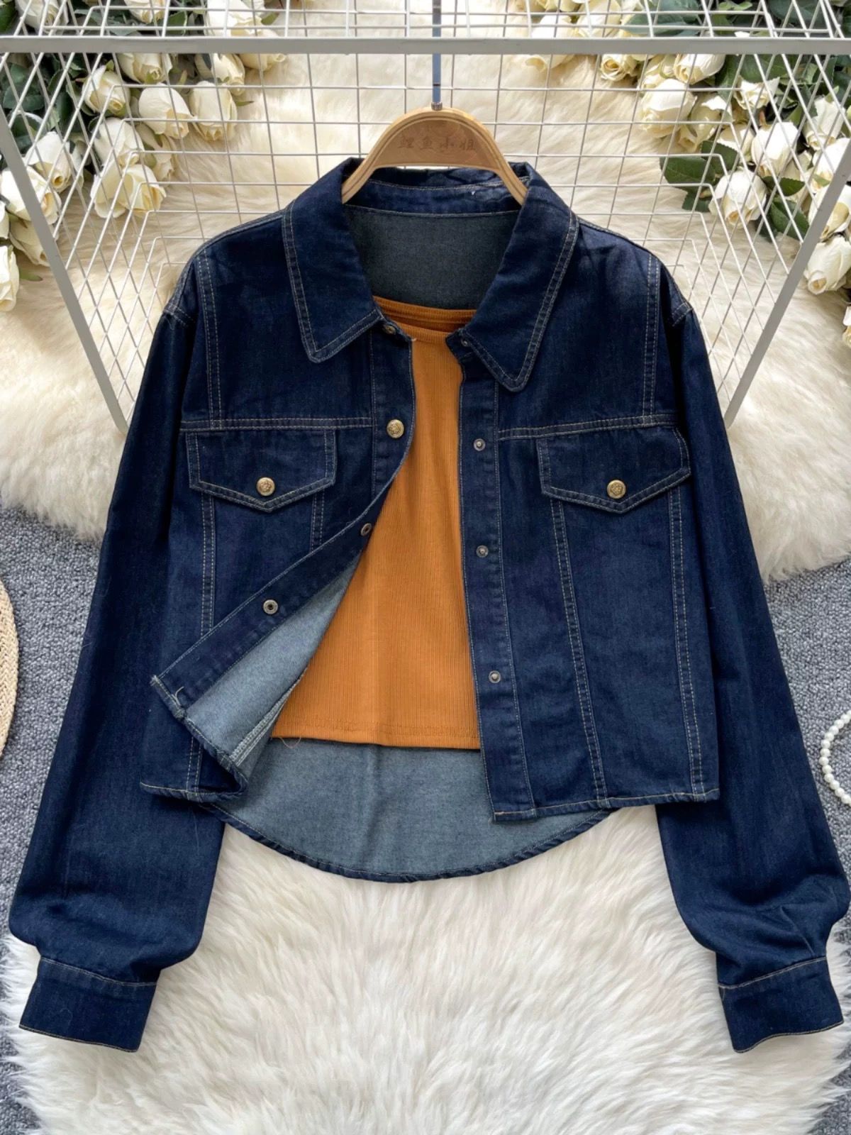 LA babe denim jacket set DJA129 image