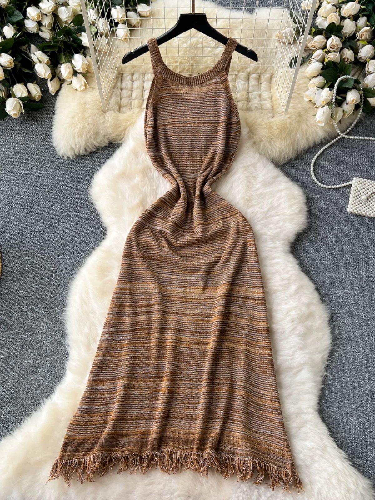 Your new favorite knitted dress & camisole KD331 image