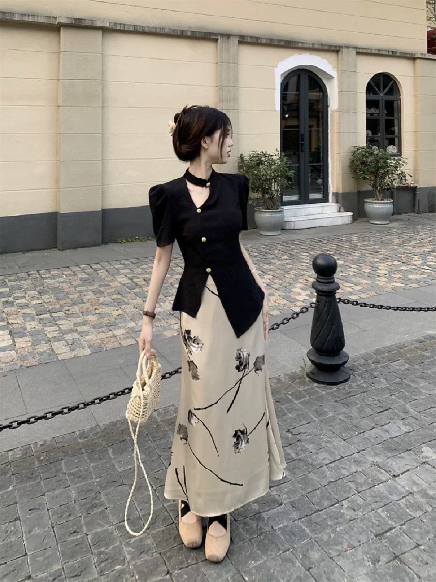 Rich aunty skirt CS172 image