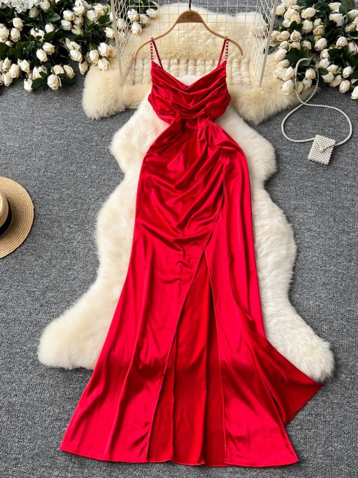 Calling you silk dress FD1036 image