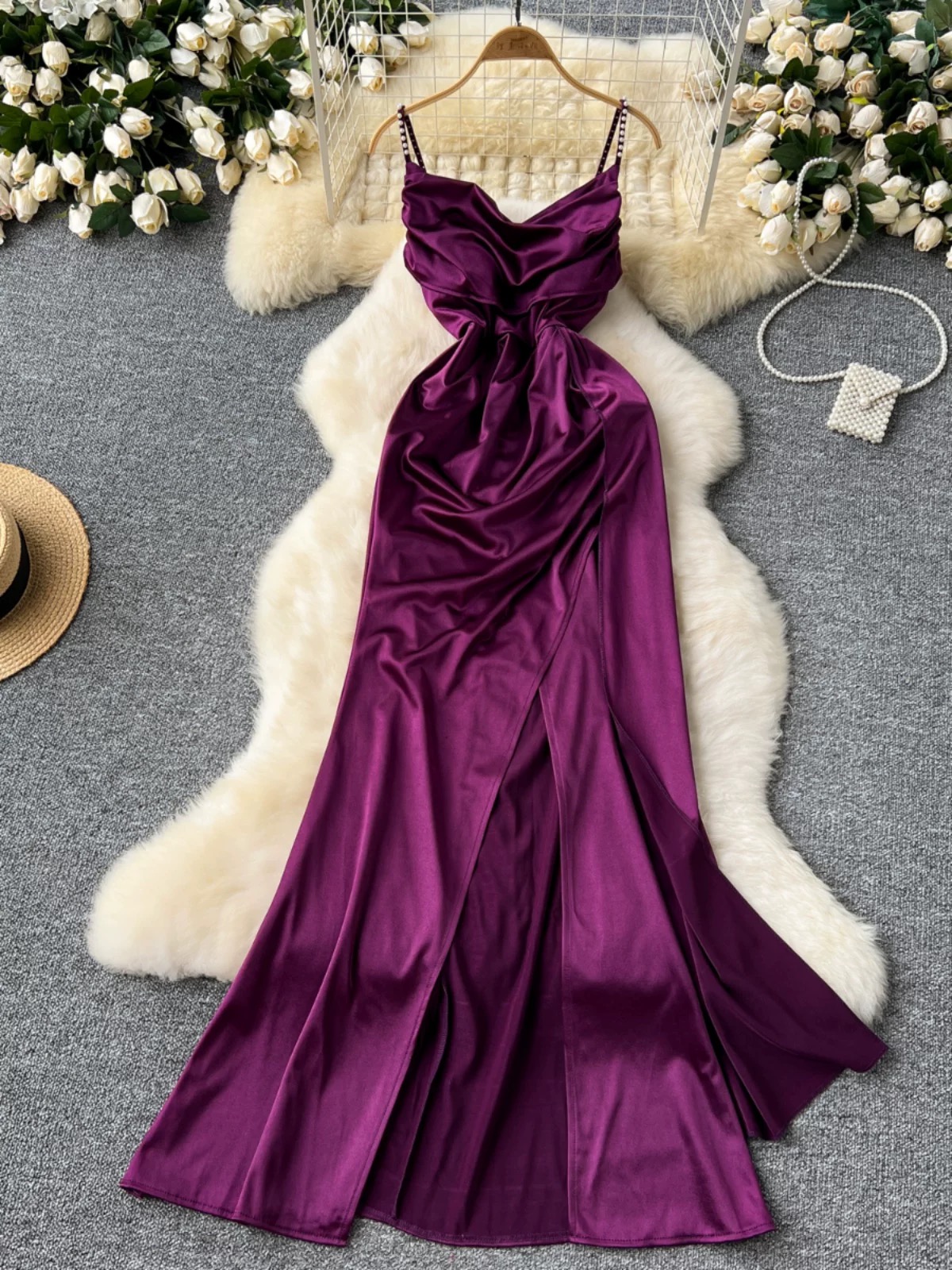 Calling you silk dress FD1036 image