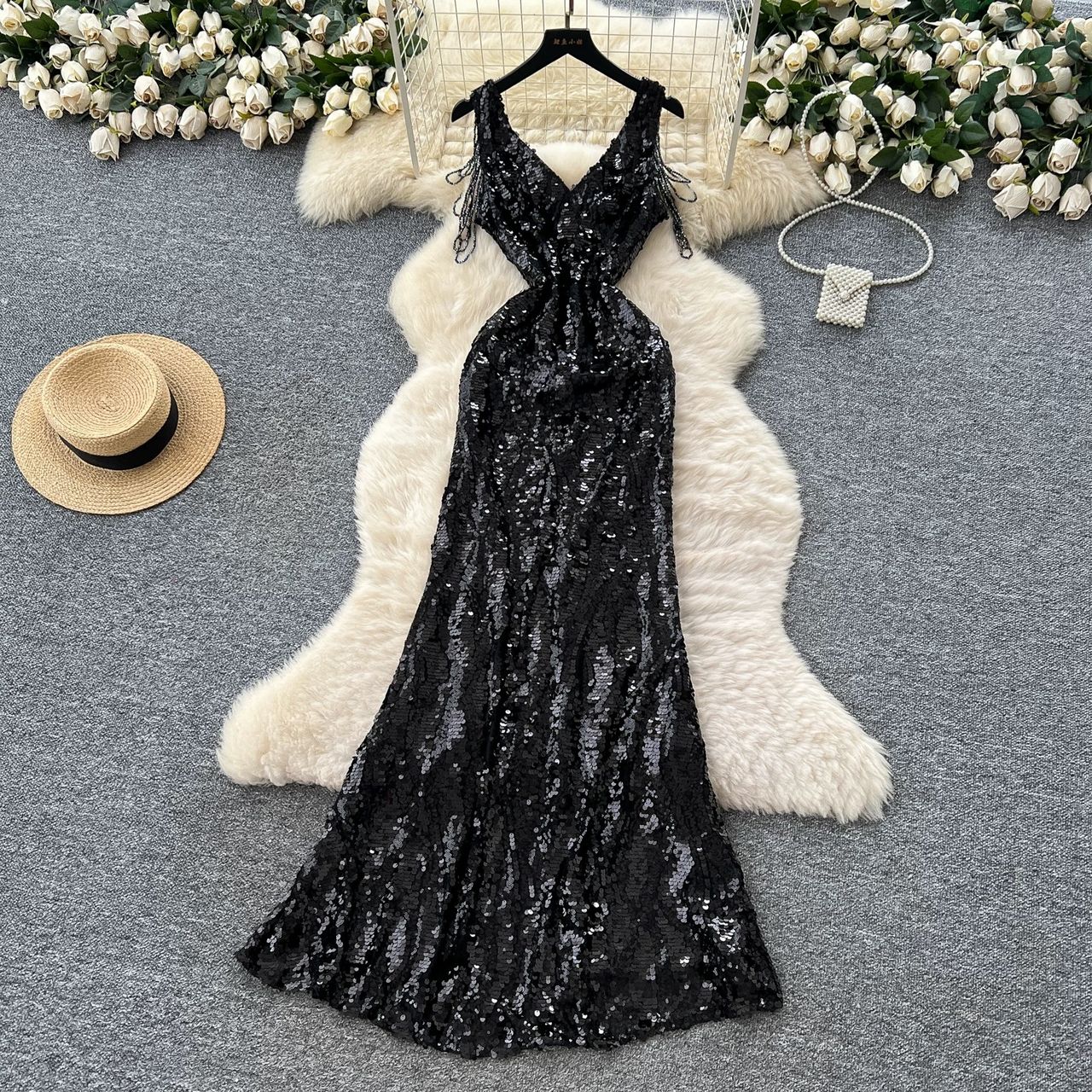 Something to be sequin dress EVD195 image