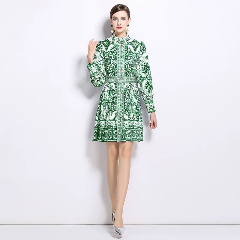 See you there print dress ED153 image