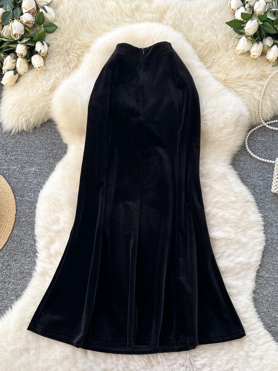 Event play velvet skirt FS116 image