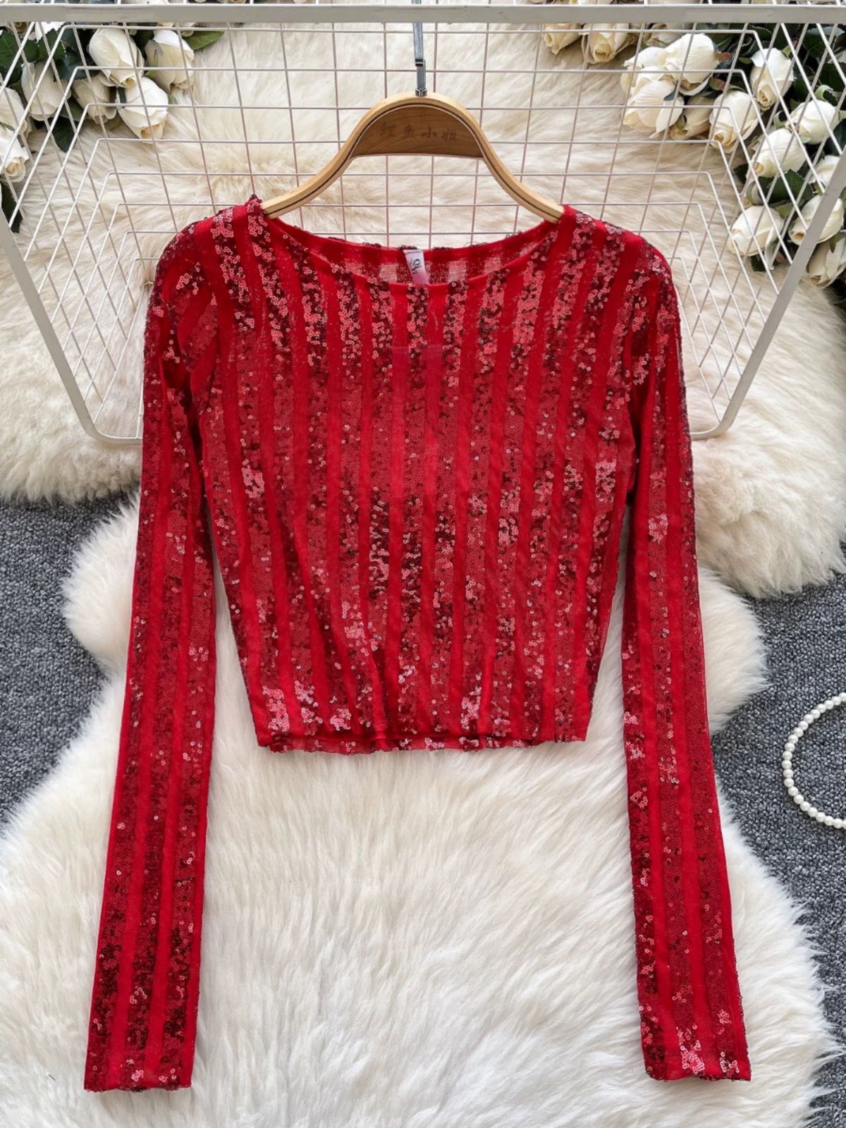 Baby got swag sequin top CTO753 image