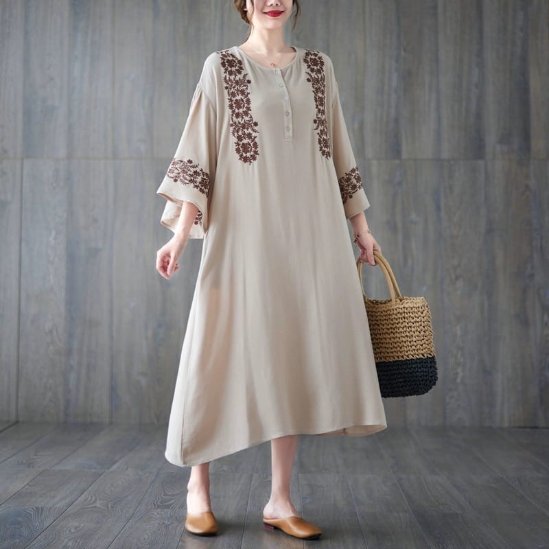 Fast living embroidery dress CD1317 image