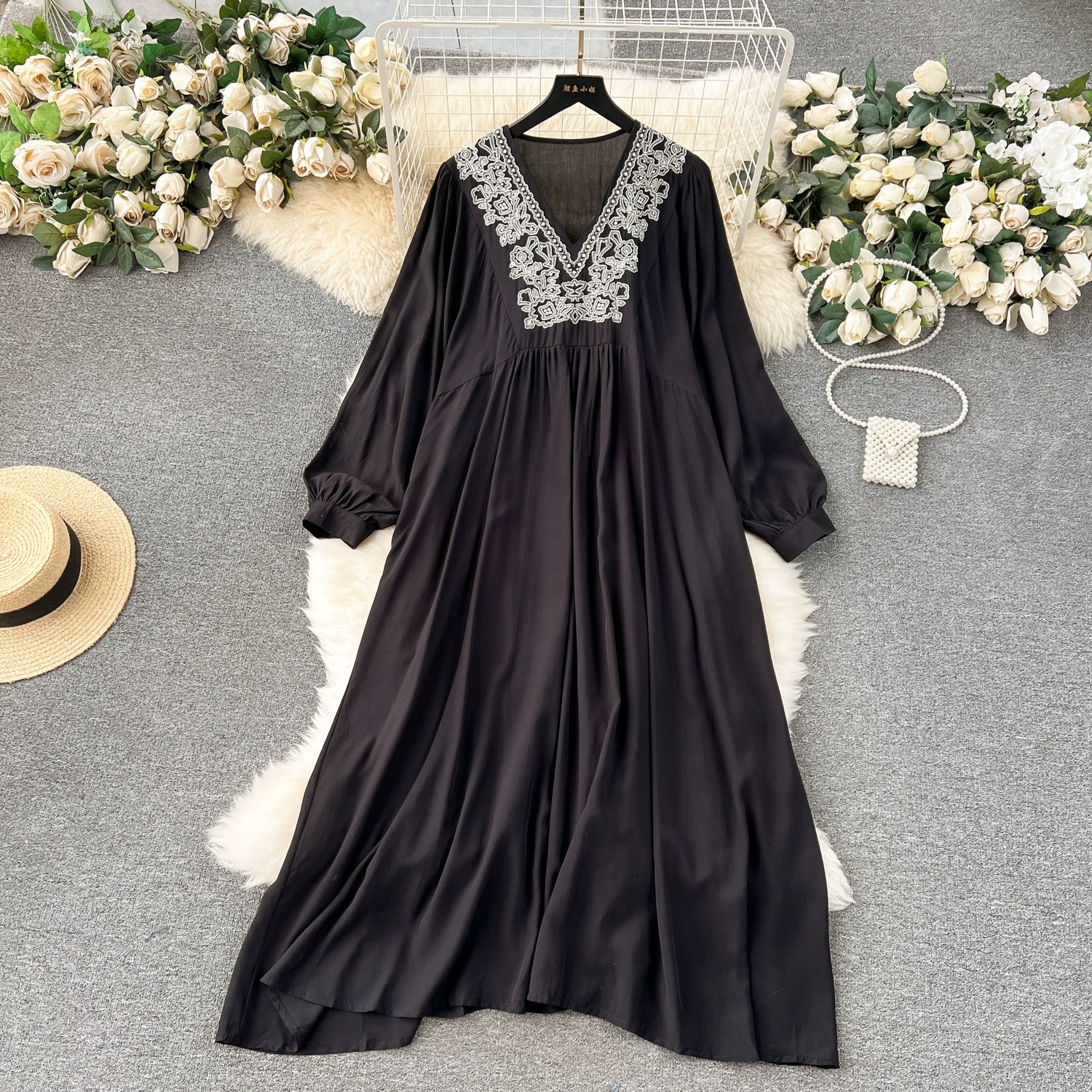 She’s in bloom embroidery dress CD1321 image