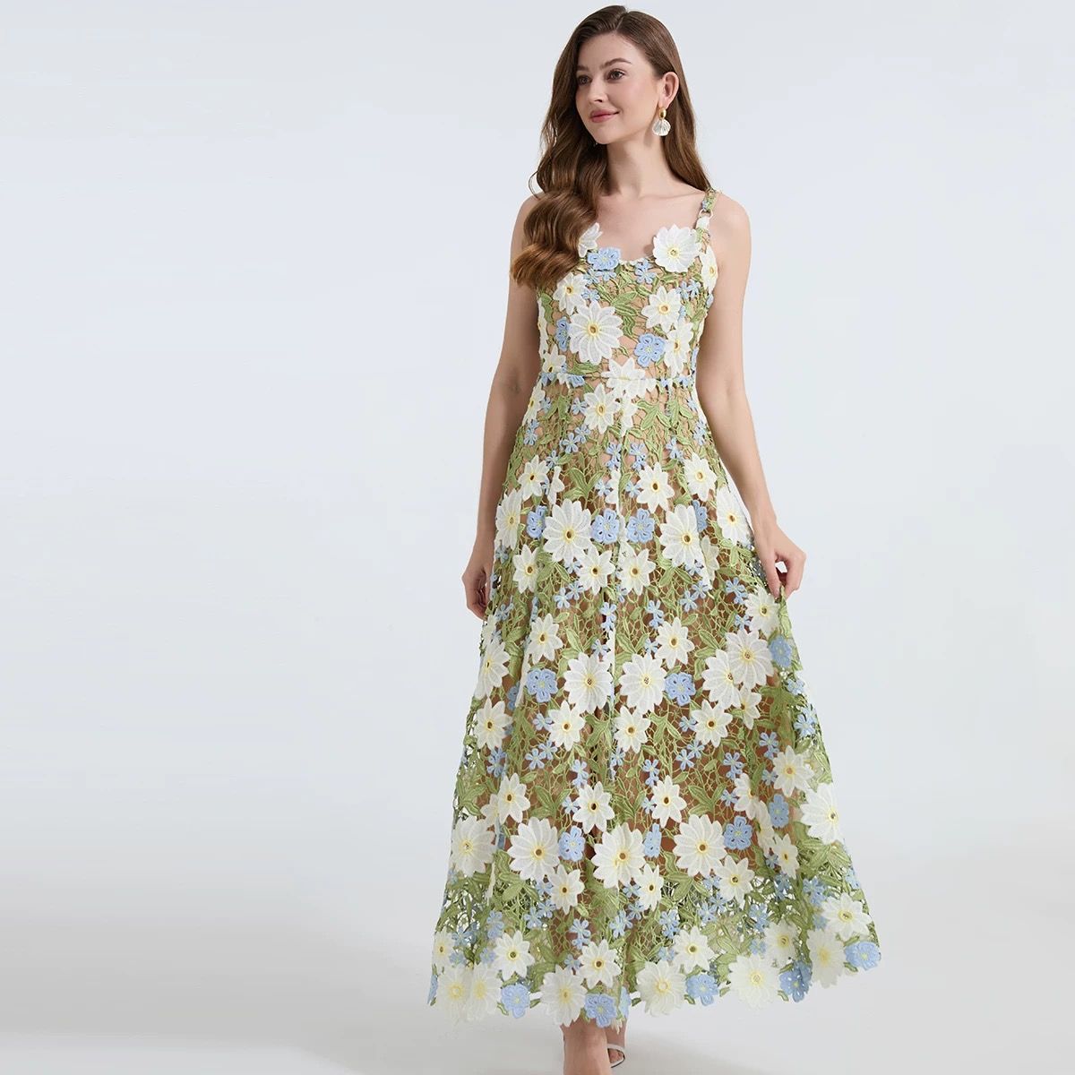 Formal vibe lace dress FD981 image