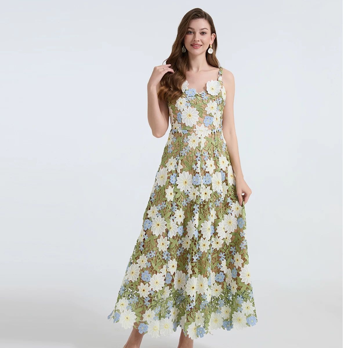 Formal vibe lace dress FD981 image