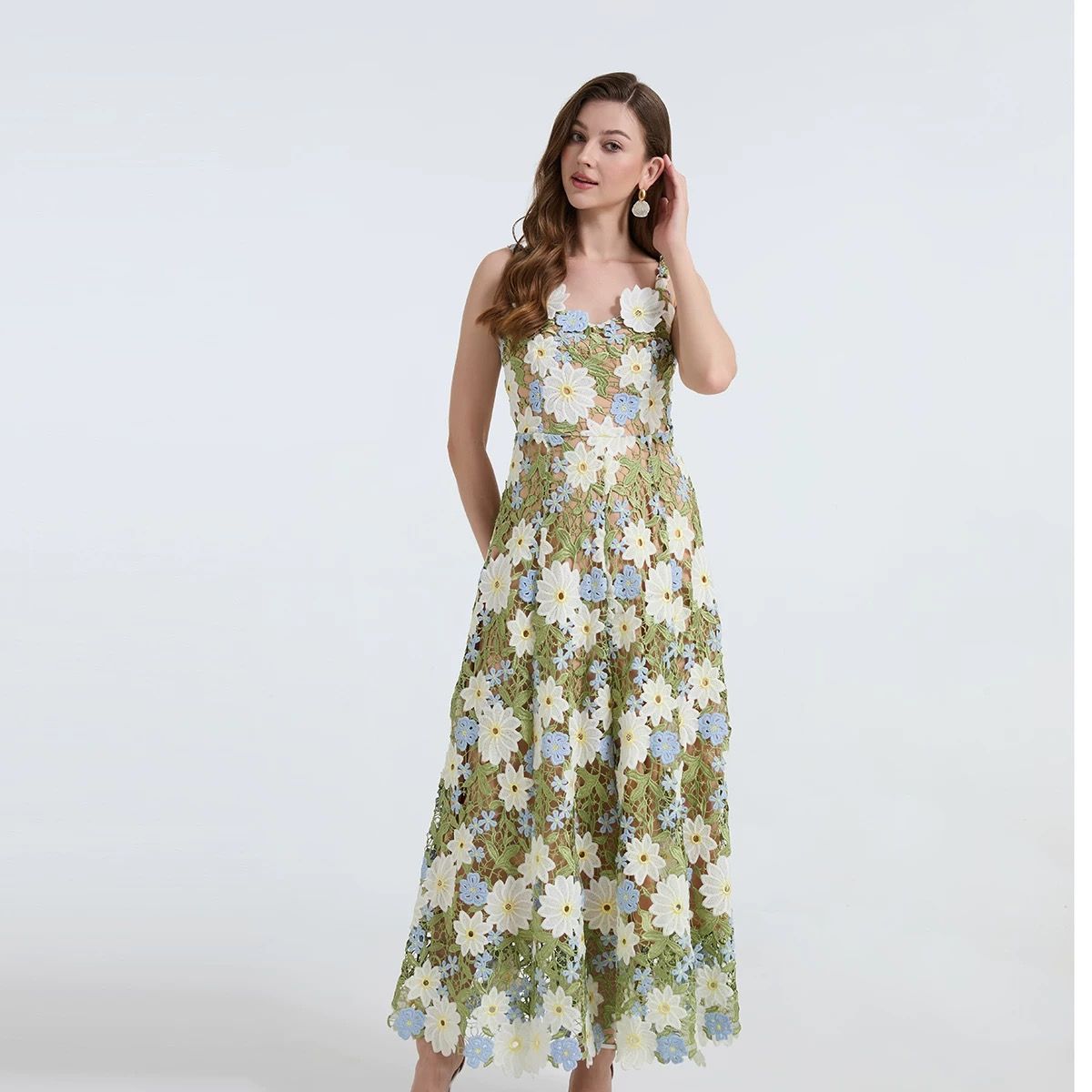 Formal vibe lace dress FD981 image