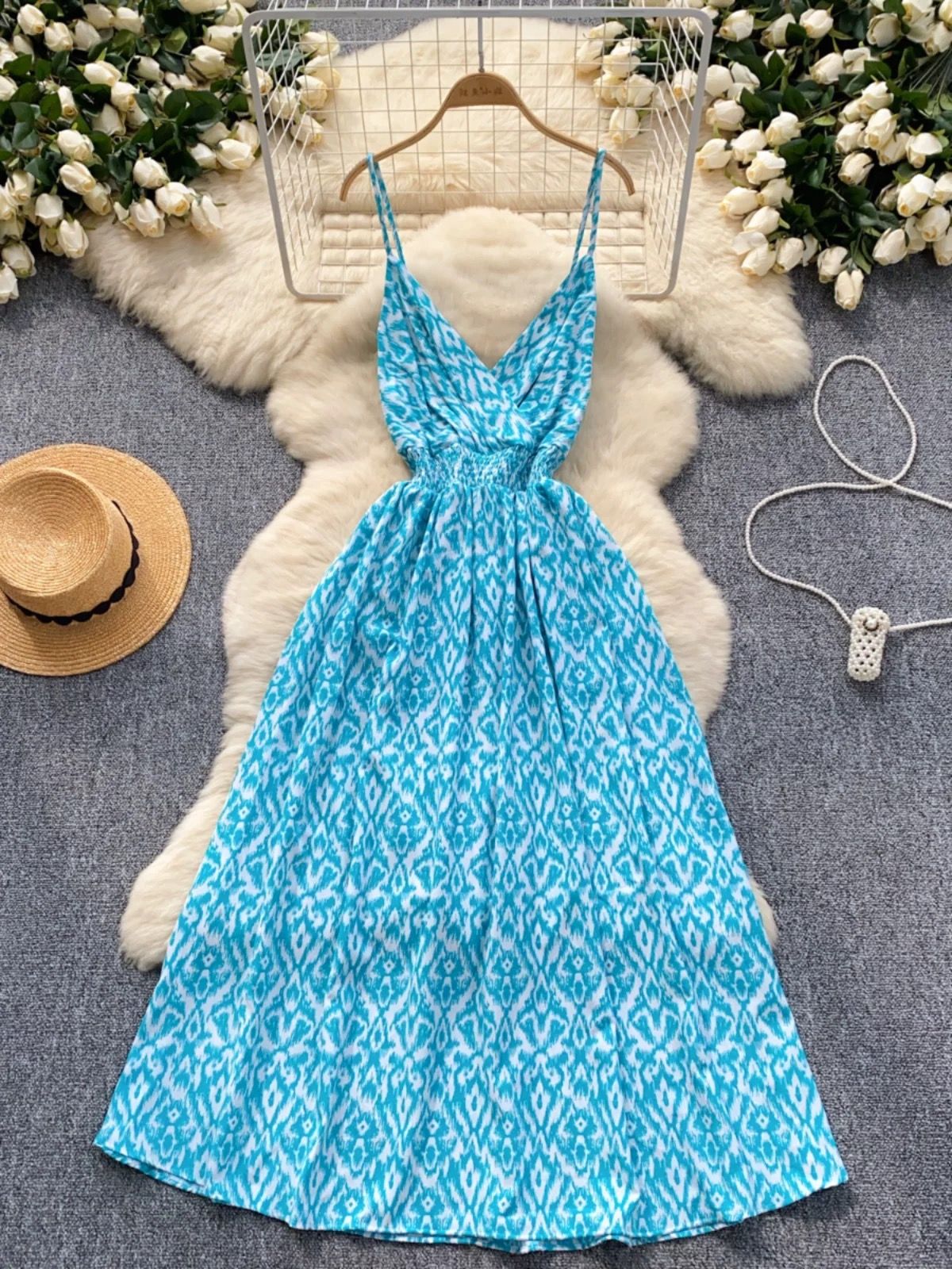 Make you miss me denim dress CD1803 image