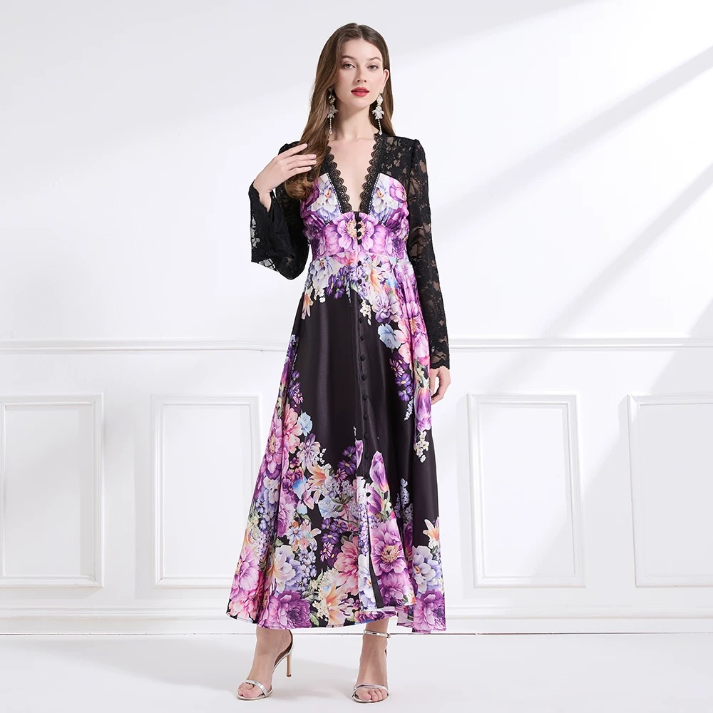 Her favorite print dress ED194 image