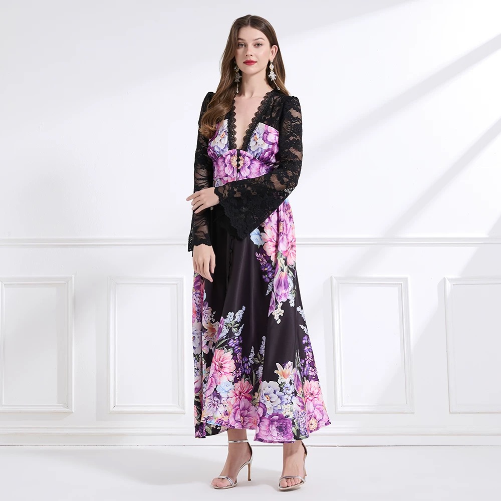Her favorite print dress ED194 image