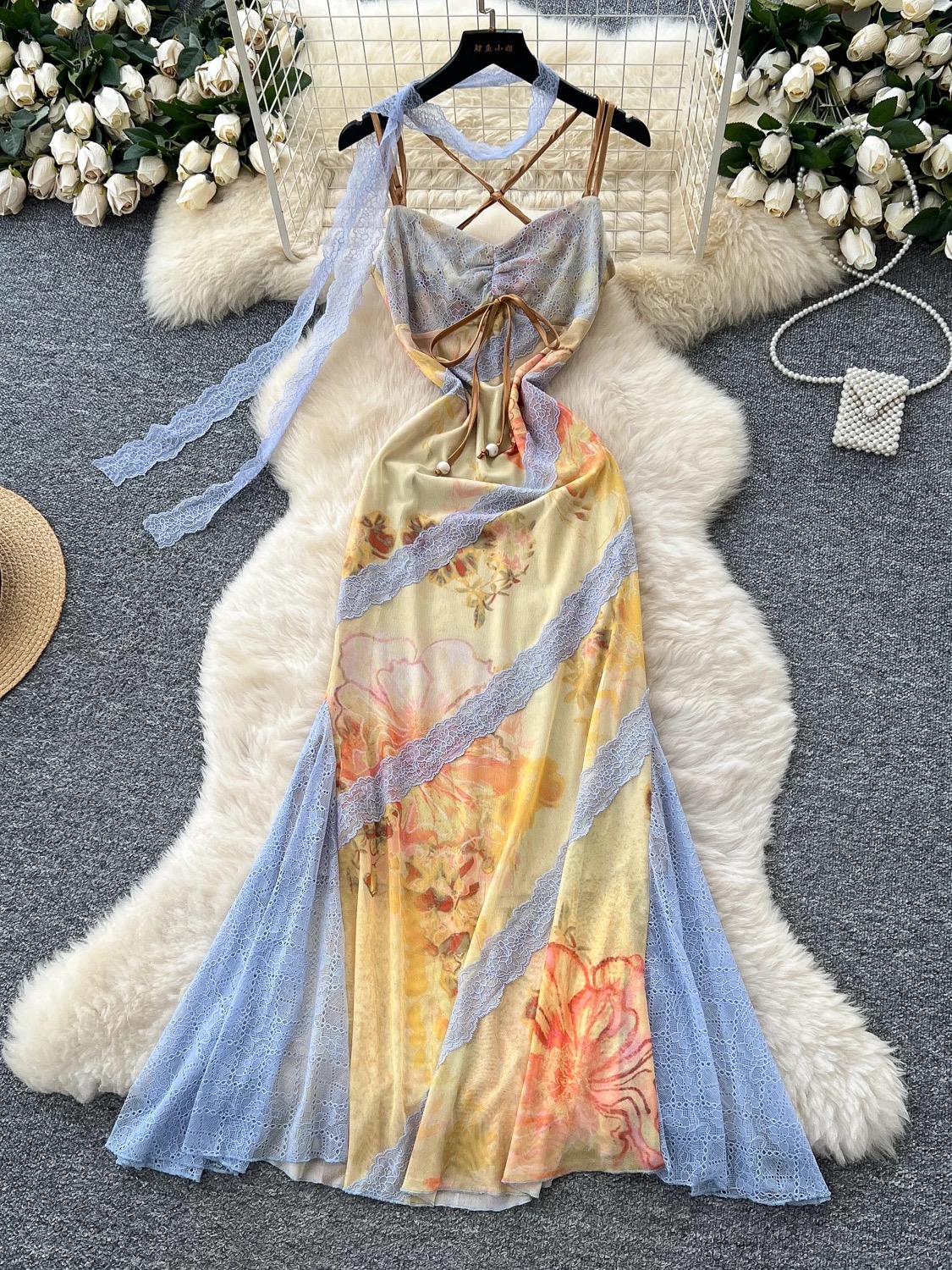 Arriving late colorful dress CD473