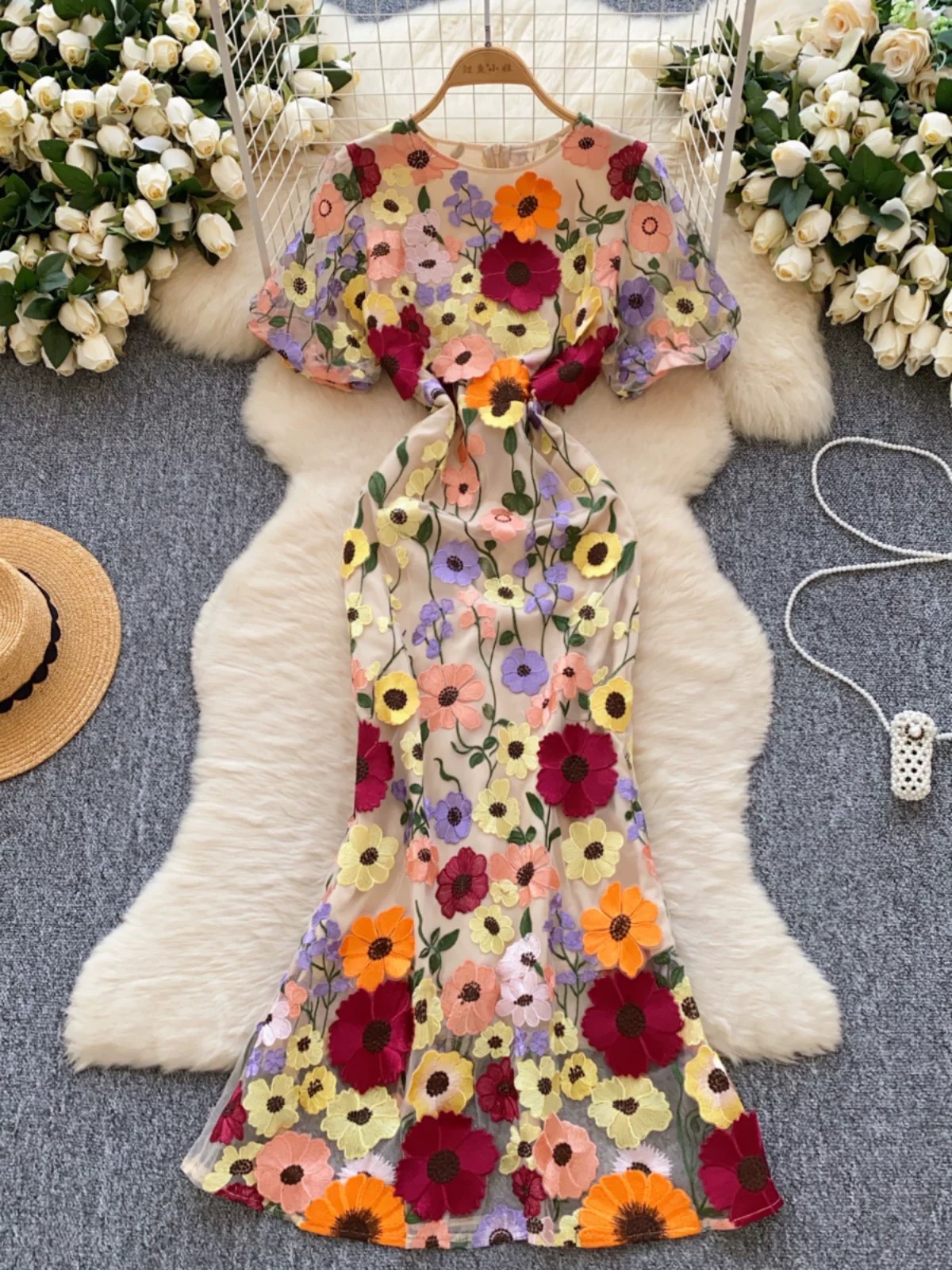 Floral woman dress EBC259
