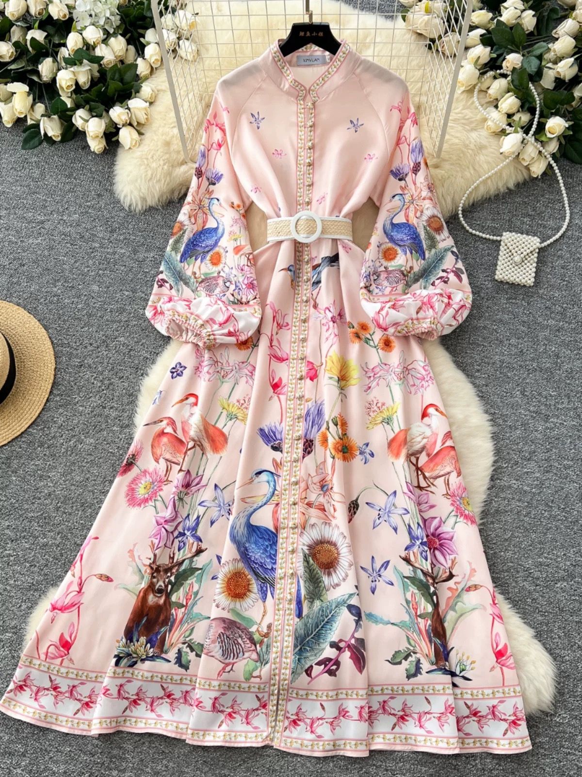 Love letter print dress ED179 image