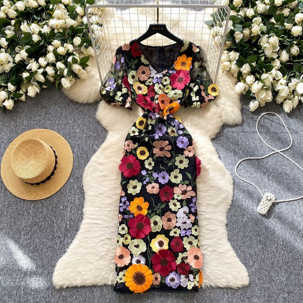 Wild thoughts floral dress FBC385 image