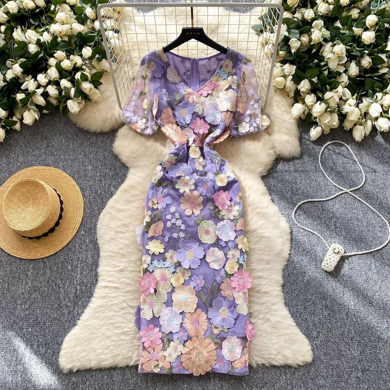Wild thoughts floral dress FBC385 image