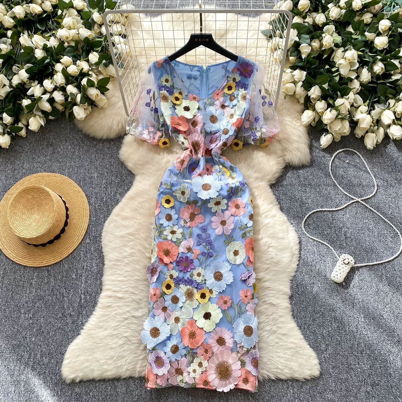 Wild thoughts floral dress FBC385 image