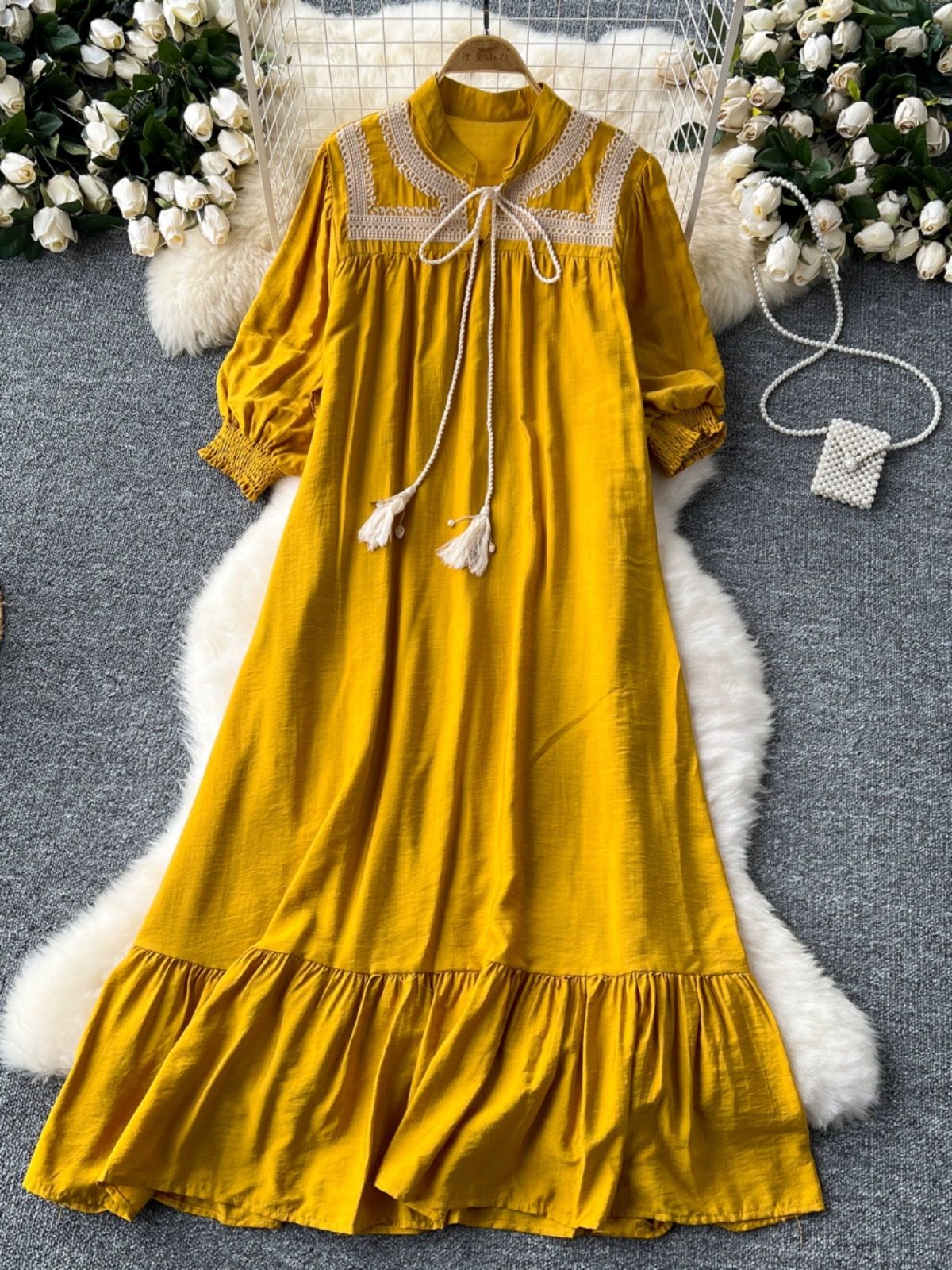 Full of color embroidery dress CD1646 image