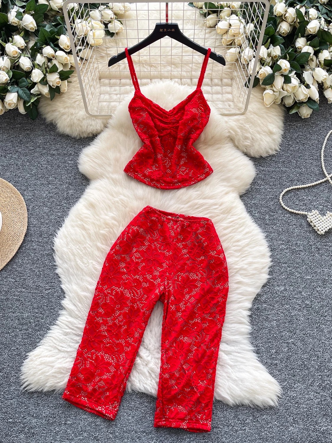 Can’t be bothered lace set CTP839