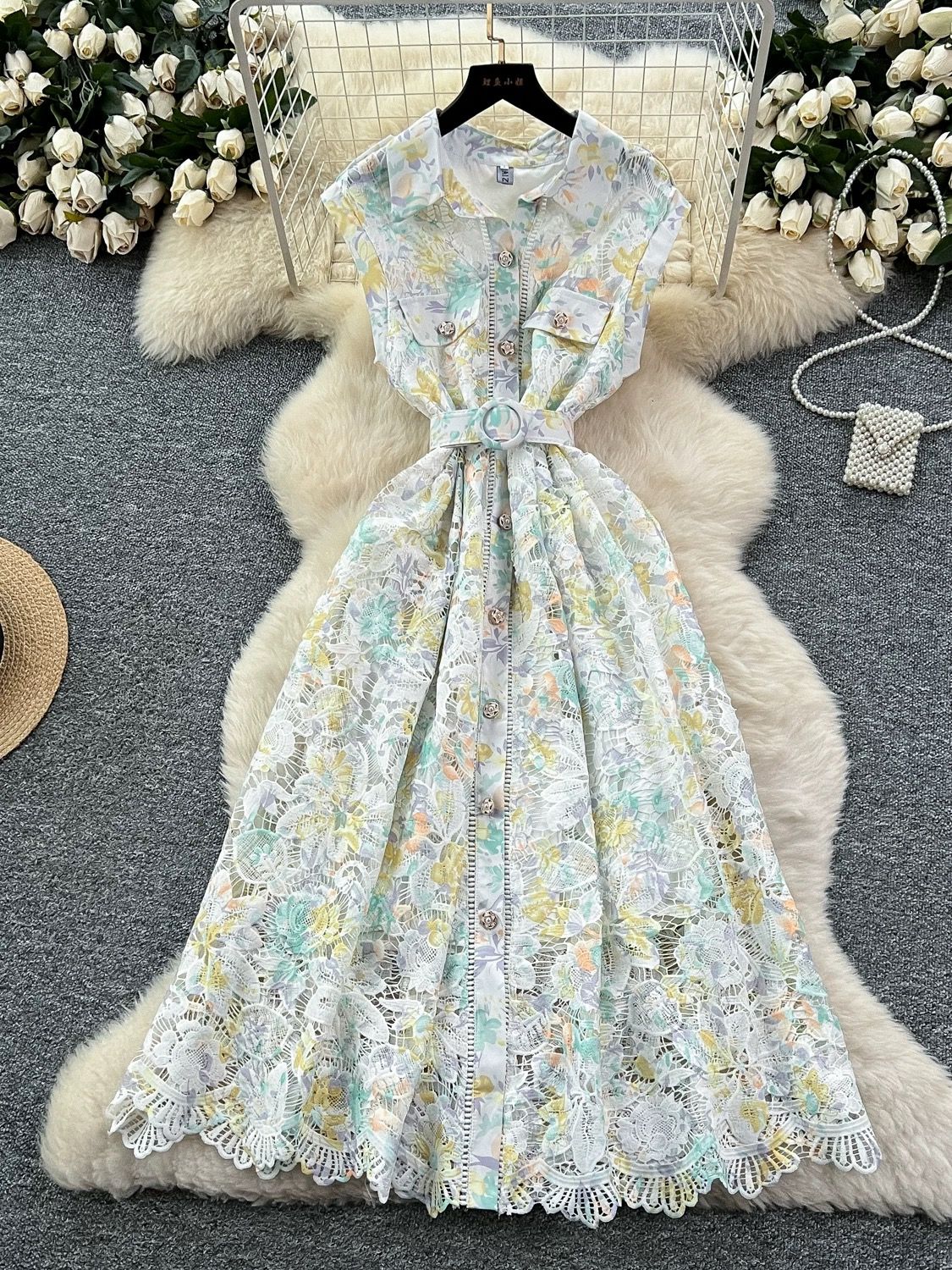 Hear me babe lace dress CD302 image