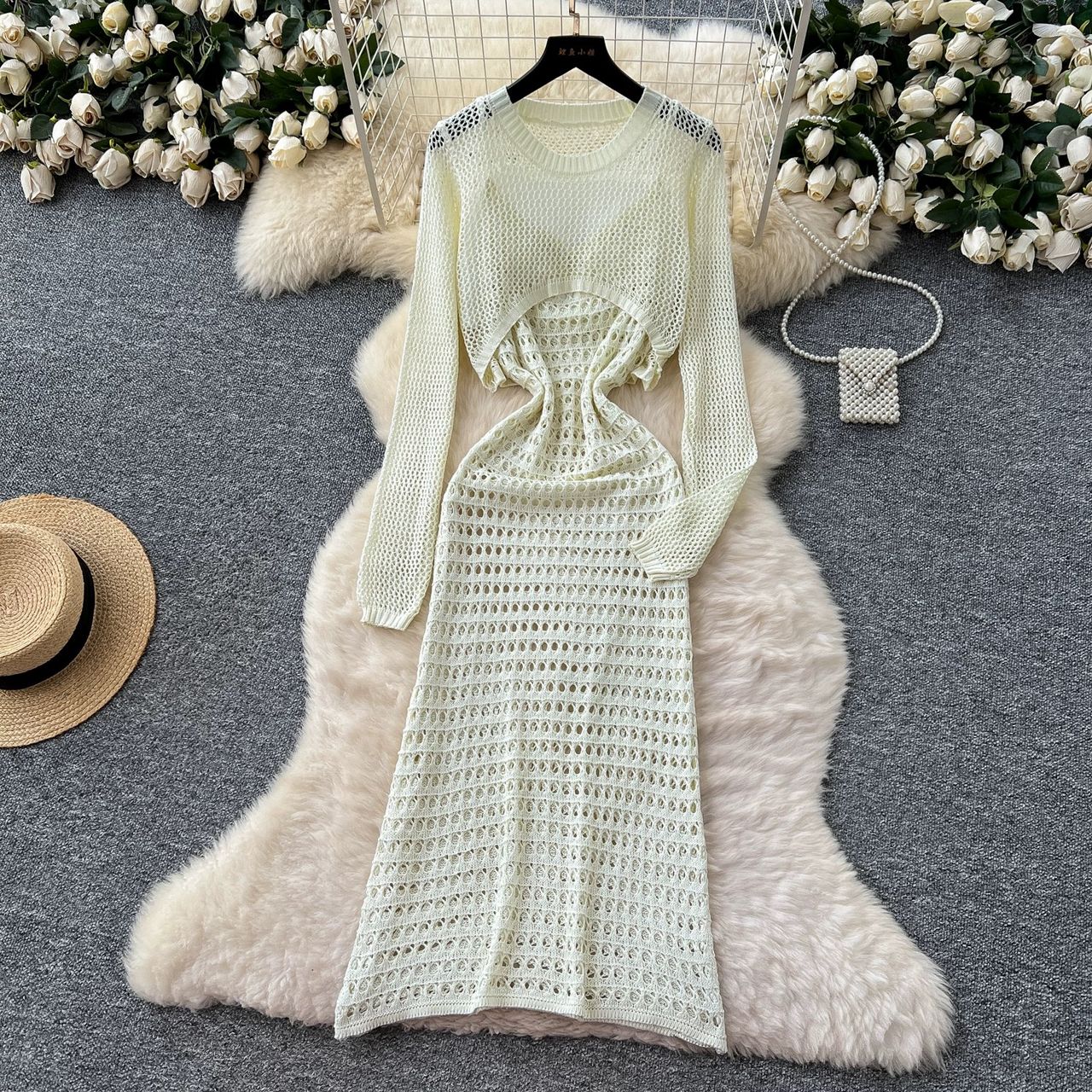 Sweetest touch net dress CD1218 image