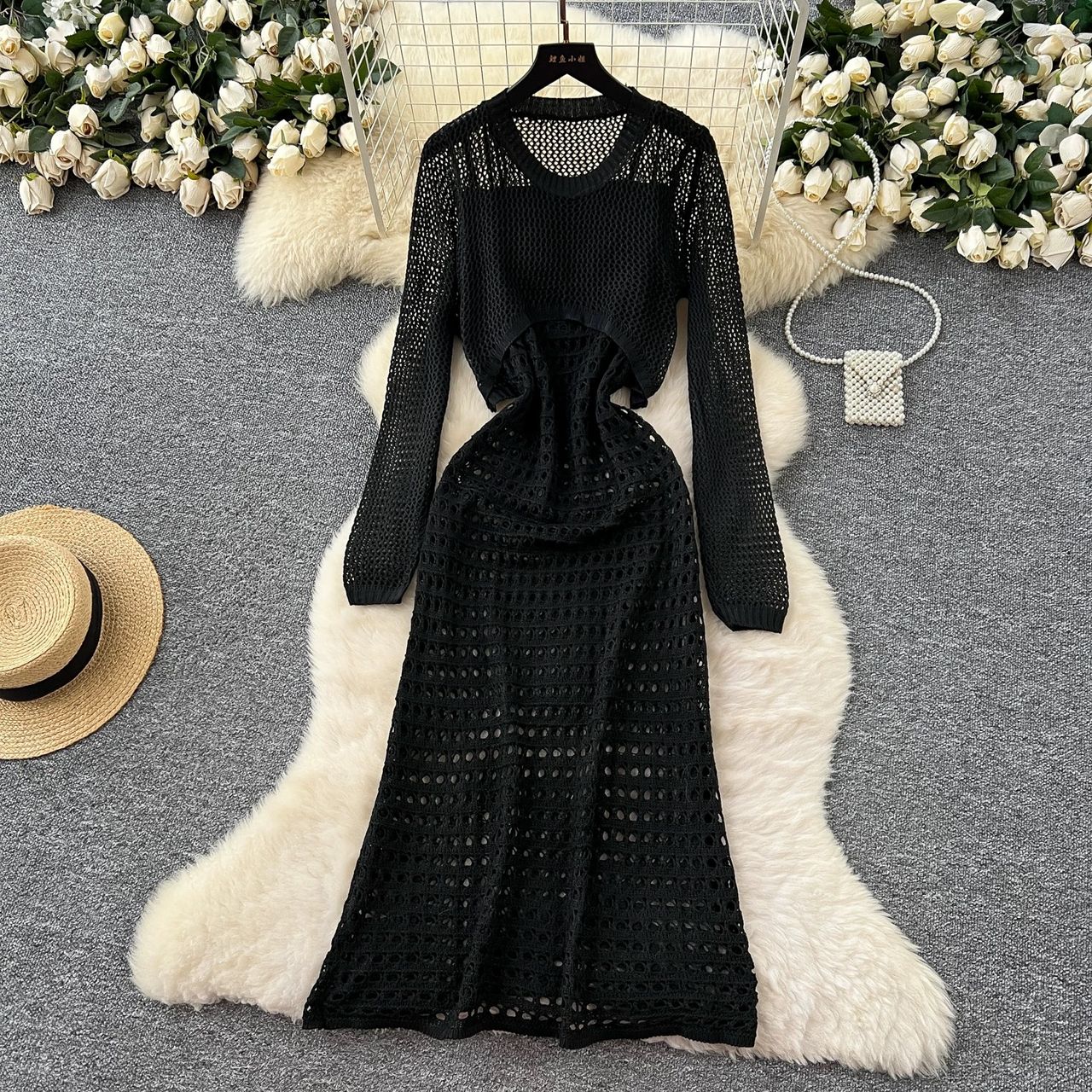 Sweetest touch net dress CD1218 image