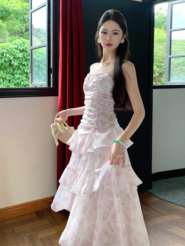 Made to shine print dress CD615 image