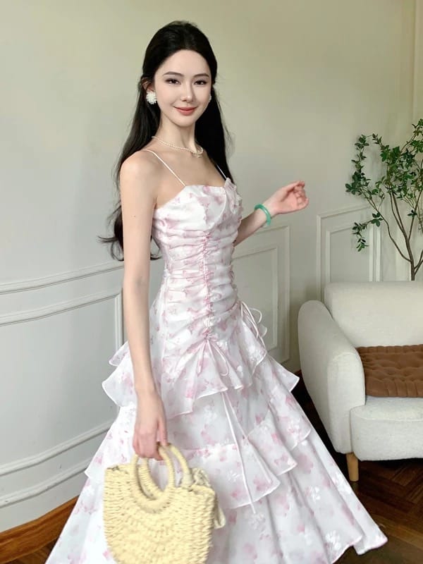 Made to shine print dress CD615 image