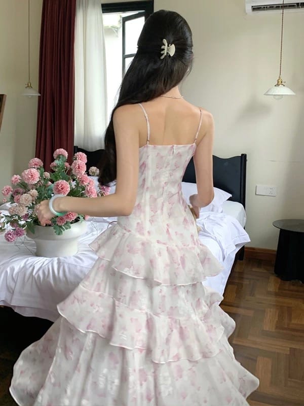 Made to shine print dress CD615 image