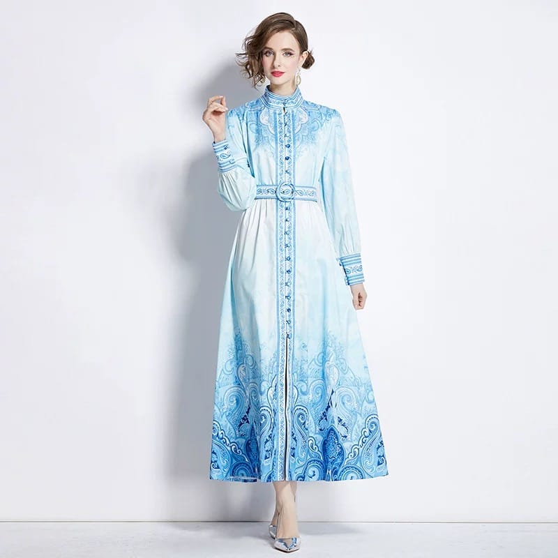 Space girl print dress ED156 image