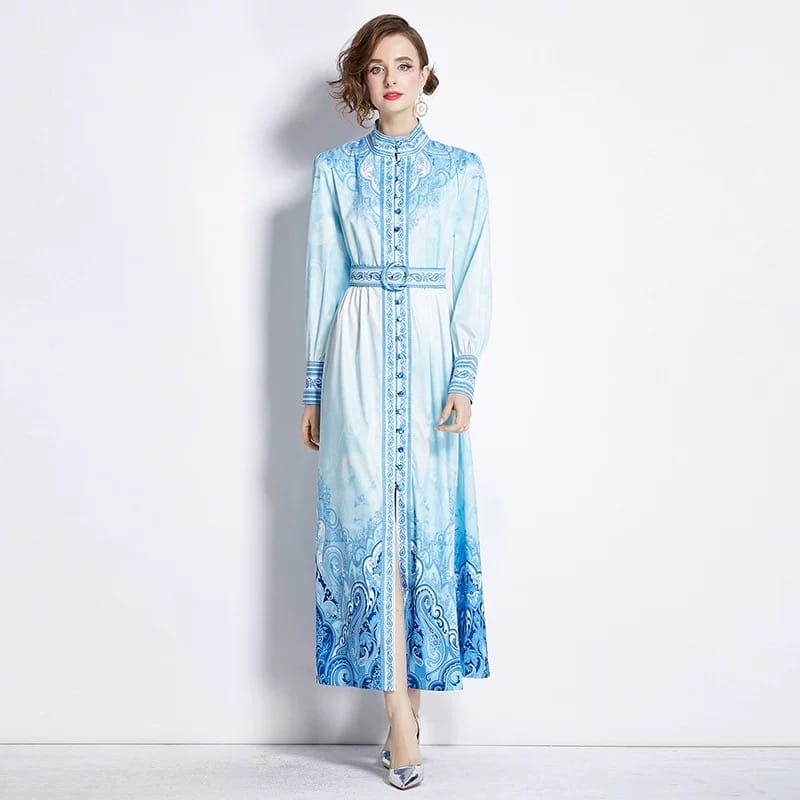 Space girl print dress ED156 image