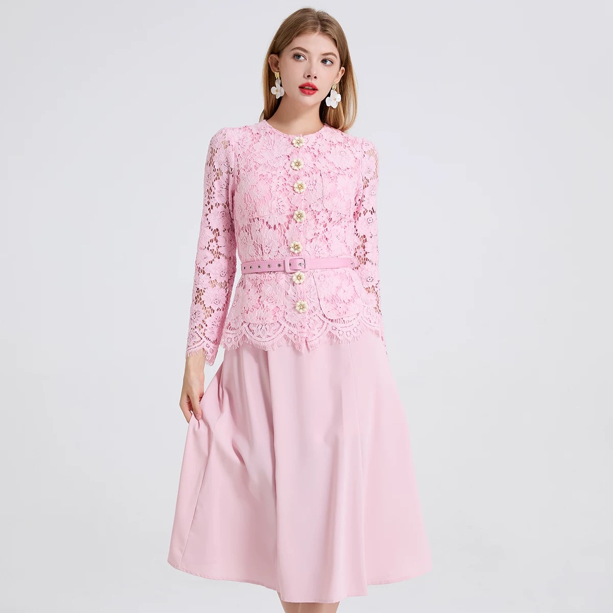 Fire for fire lace dress FD517 image