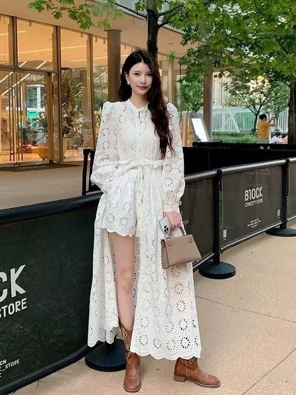 Brunch date lace dress FD1467 image