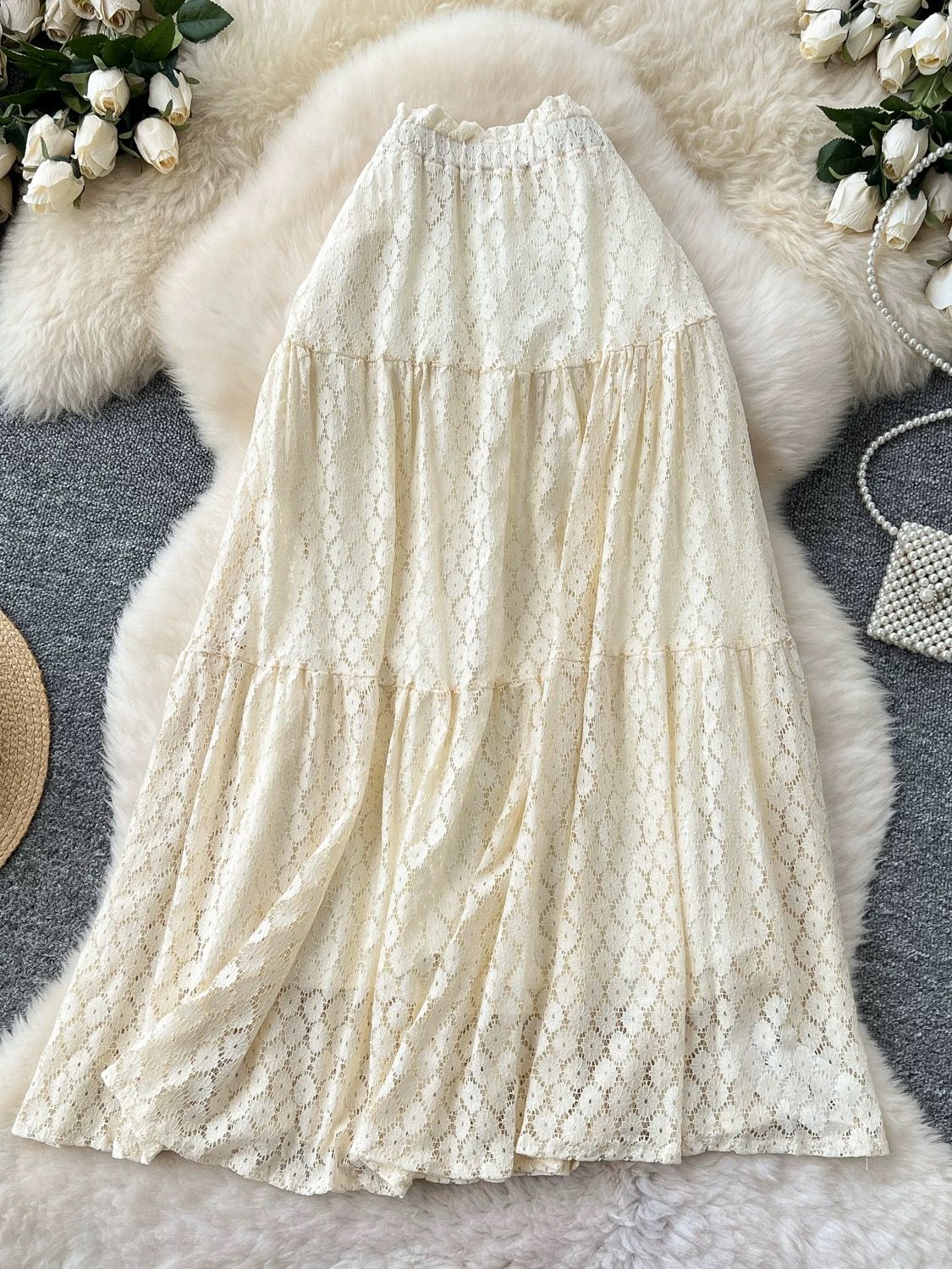 Showing off lace skirt CS182 image