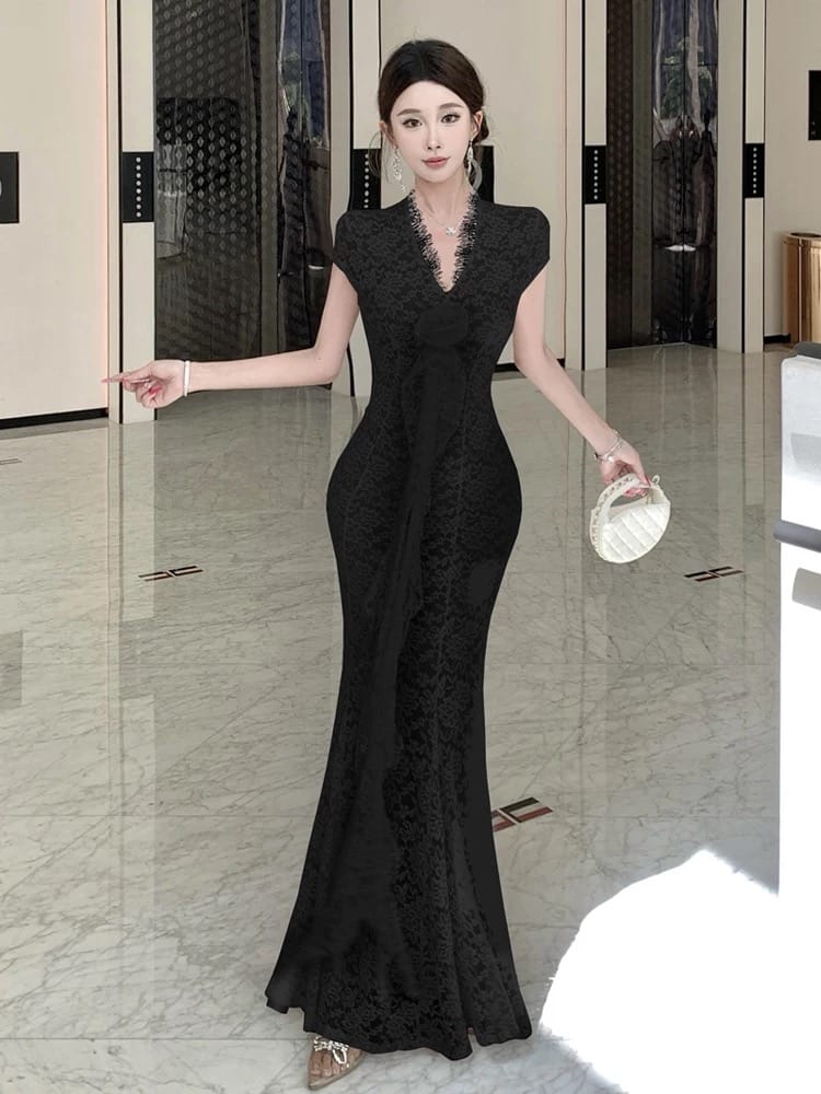 Evening date lace dress FD518 image