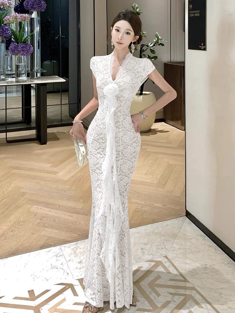 Evening date lace dress FD518 image