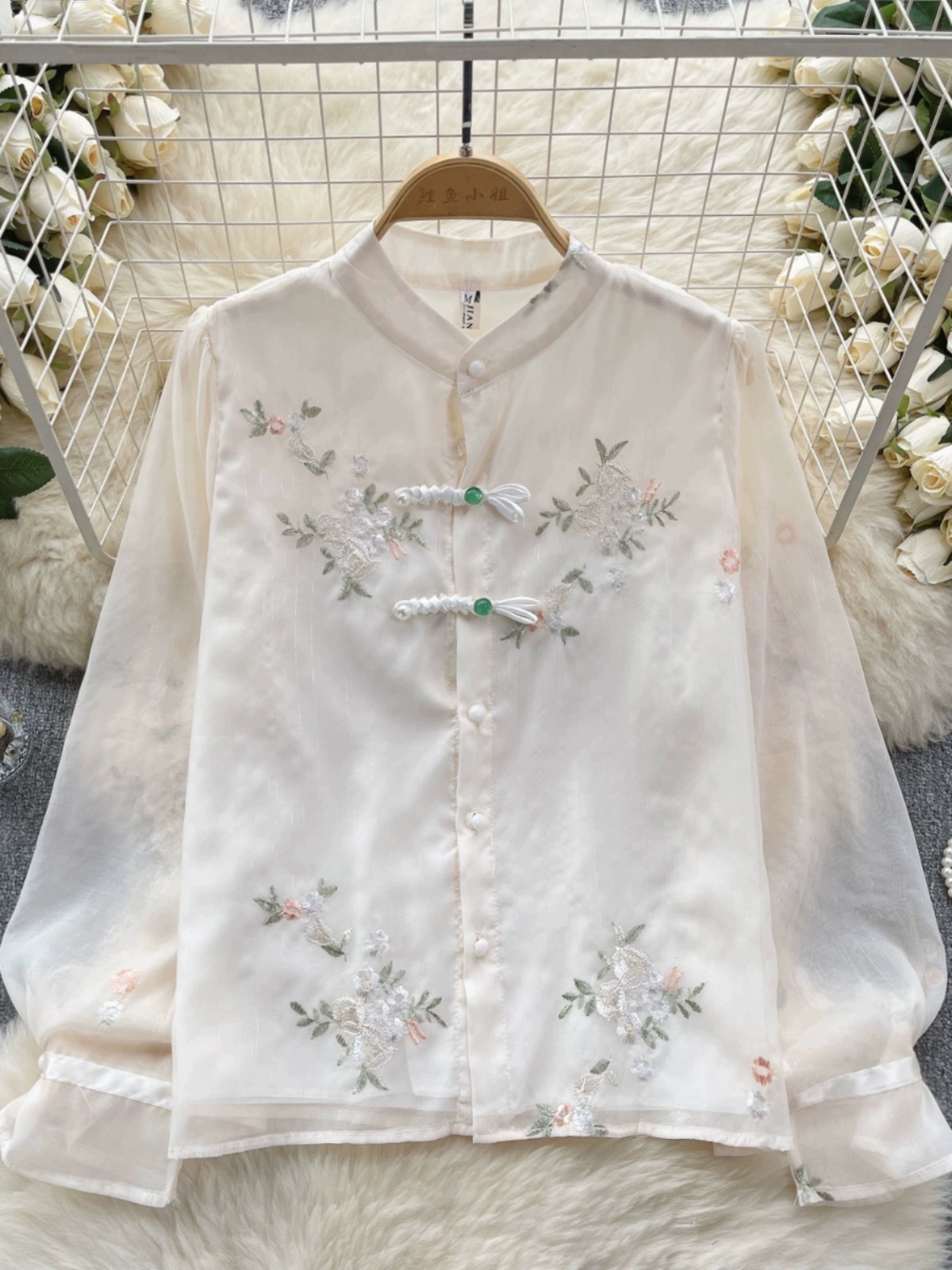 Body confidence Korean blouse BE421 image