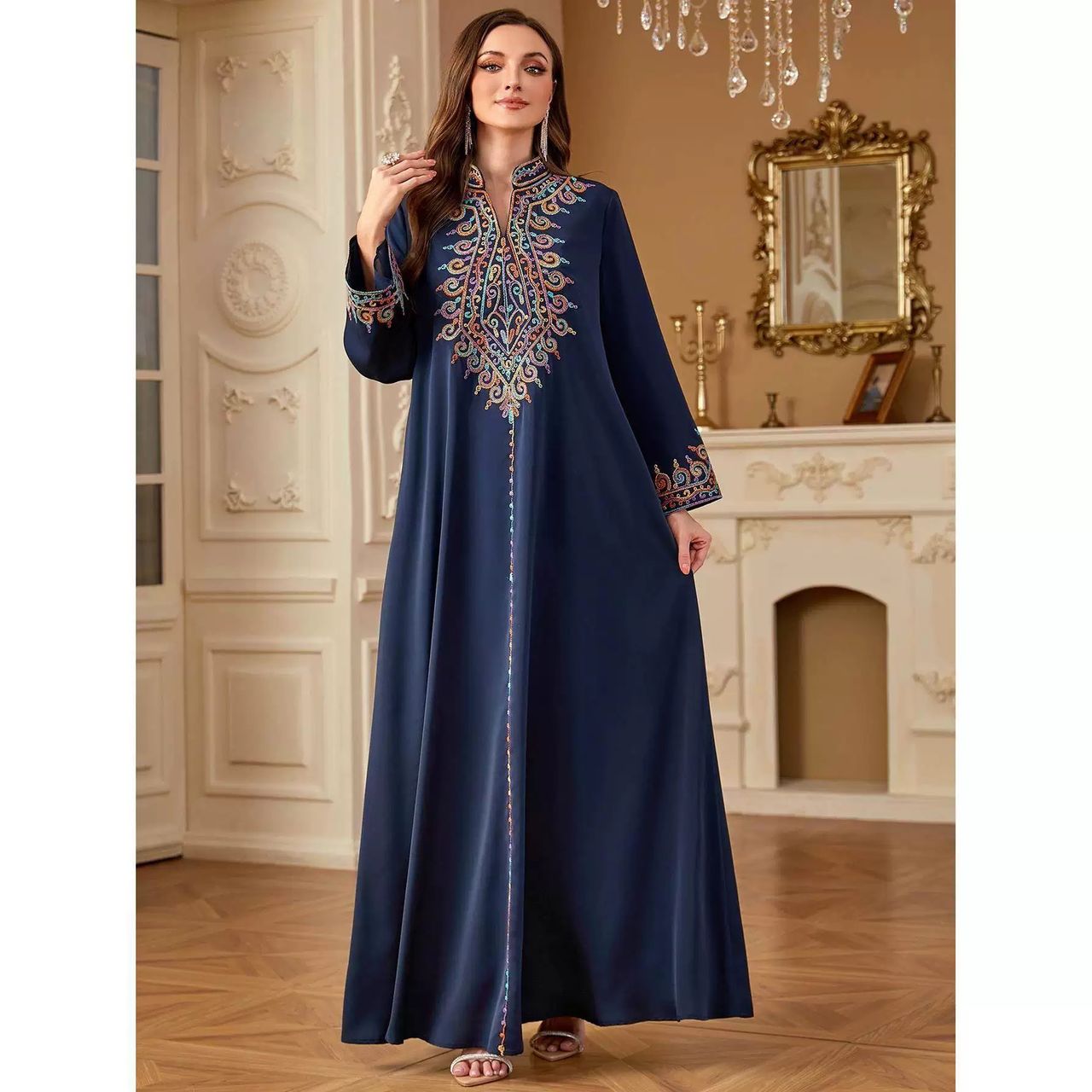 Don’t bother embroidery embellished  dress CD541 image