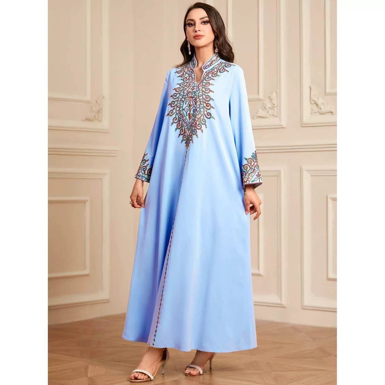 Don’t bother embroidery embellished dress CD541 image